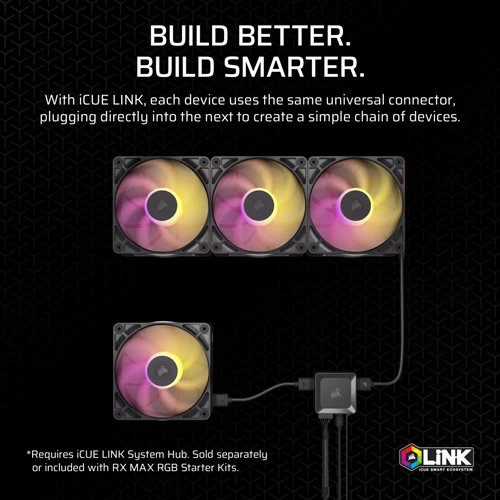 CORSAIR iCUE Link RX140 Max RGB PWM Case Fan (Single Pack)